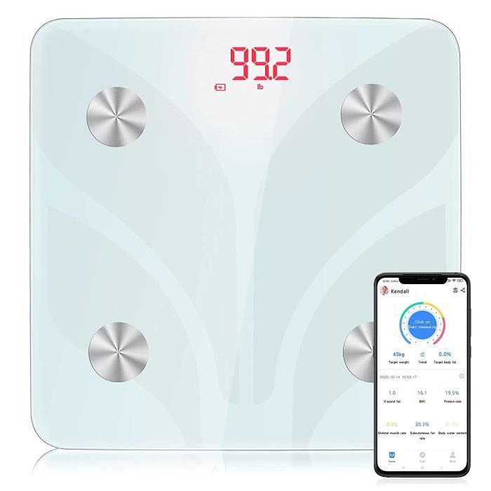 Balance Bluetooth FitTrack - Pèse Personne Et Animaux - Capacité 120kg/20kg - Fonction Tare