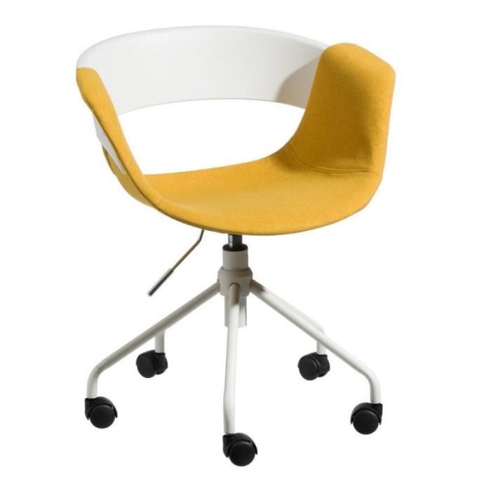 Chaise De Bureau Tissu Jaune Boogie L 46 X L 47 X H 76 Achat Vente Chaise De Bureau Soldes Sur Cdiscount Des Le 20 Janvier Cdiscount