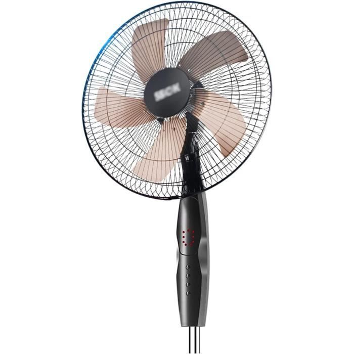 PureMate Ventilateur de refroidissement oscillant 117 cm avec télécommande, 3 vitesses de ventilation, 4 modes, minuterie 12-H, ventilateur sans lame silencieux 45 W pour la maison