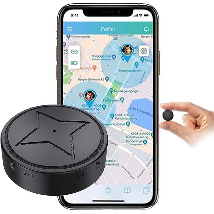 Traceur GPS Magnétique Pour Voiture - Boîtier Discret, Autonomie Longue (150 Jours) - Pour Véhicule, Moto, Vélo, Bagages, Animaux - 6