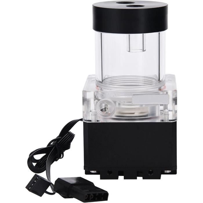 Pompe à Eau Pour PC Gaming - 800 L/H, Tête 3,5 M, 3000 Tr/min, Refroidissement Liquide, Réservoir Intégré