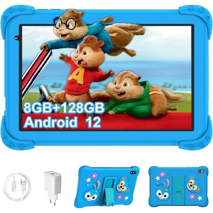 Tablette Enfant 8 Pouces Weelikeit – 32 Go ROM, Contrôle Parental, WiFi, Bluetooth, étui Antichoc – Android 11, 2 Go RAM