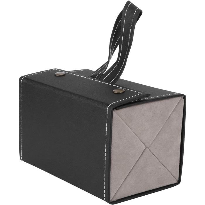 UTHCLO Boîte De Rangement Lunettes Pliable Tiroir - Grand Étui Rigide Voyage Pour Lunettes De Soleil & Optiques - Organisateur Noir Solide Femme & Homme