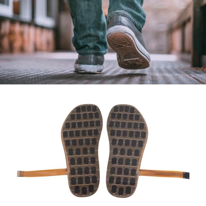 Capteur De Pression Du Pied 1 Paire - Semelle Intelligente 16 Zones Film Mince Pour Analyse Démarche