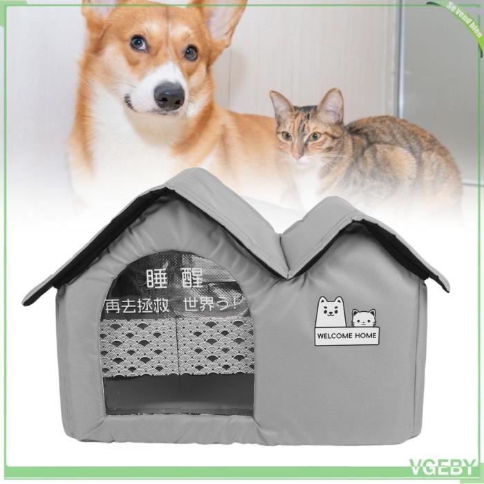 Comparer les prix de Abri rafraîchissant pour chat, Niche ventilée pour animaux domestiques, Abri climatisé pour chien (L)