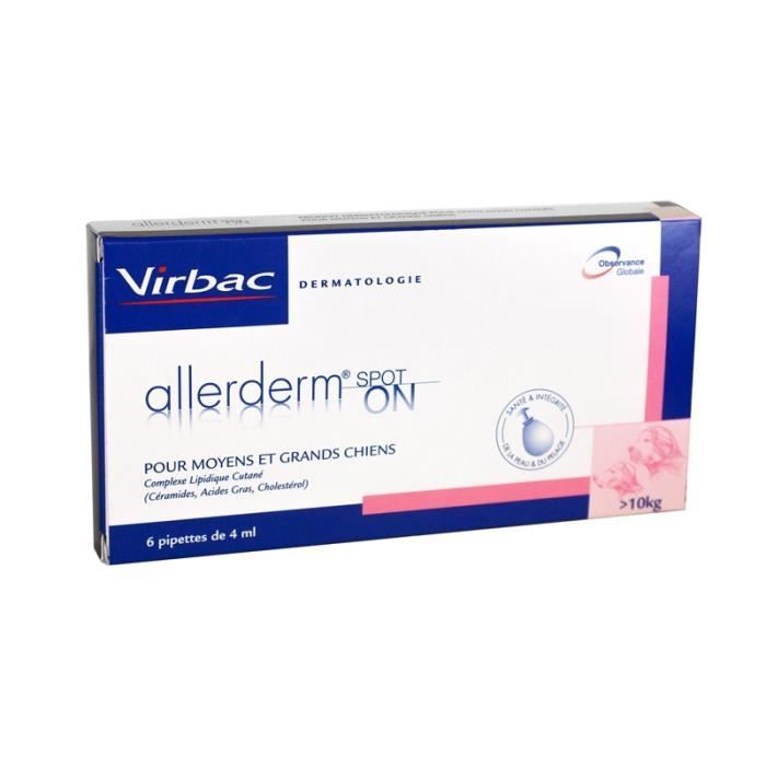 VIRBAC  Allerderm&reg; Spot-on Chien >10 kg