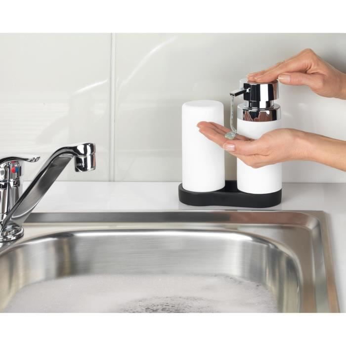 WENKO Station de lavage Easy-Squeeze, distributeur liquide vaisselle et  distributeur savon liquide, 250 ml, Plastique - Silicone - Cdiscount  Bricolage