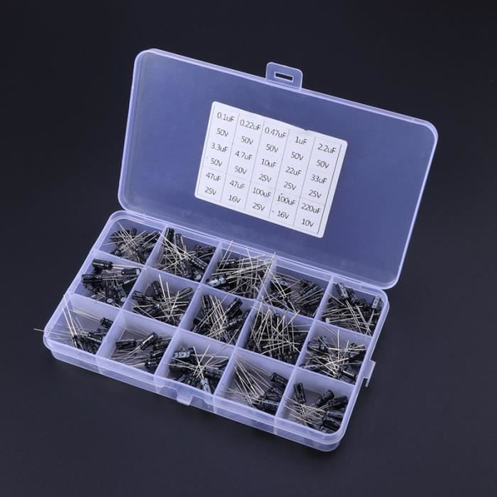Condensateurs électrolytiques 2200uF 35V - Lot De 10, Taille 16x25mm, Pour Réparations Et Projets électroniques