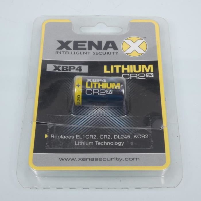 Pile Lithium CR2 3V XBP4 pour antivol bloque disque Xena moto