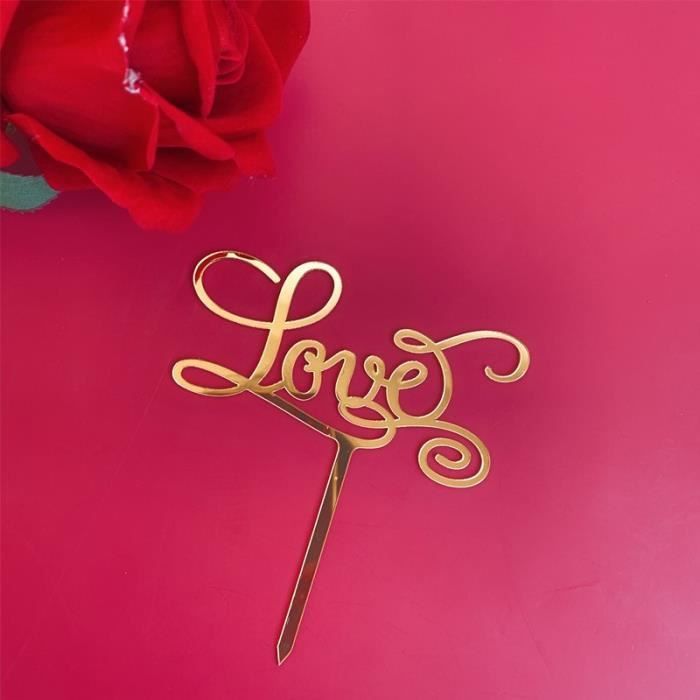 FIGURINE DECOR DE GATEAU,4décoration de gâteau pour la saint valentin