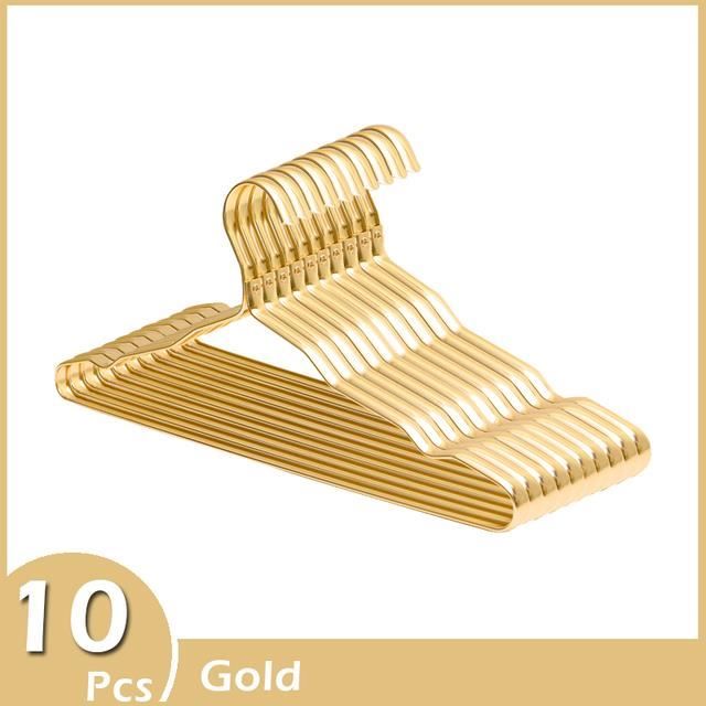 Support Métal Doré Pour Maison De Poupée 1/6 - 20 Cintres à Vêtements - Meuble Penderie