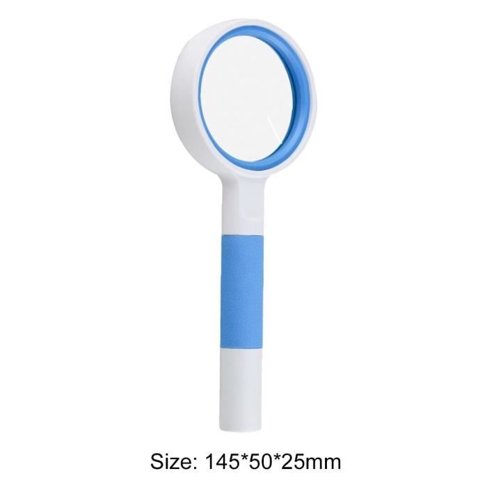 LOUPE OPTIQUE,BlueLoupe 15X avec lumière loupe portative éclairée