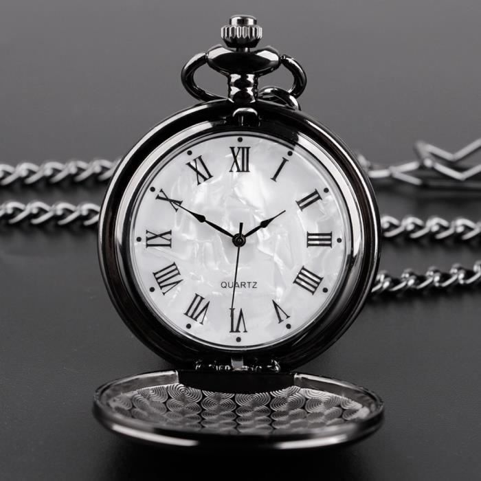 Montre De Poche à Quartz Avec Chaîne - Vintage, Sans Marque, Petit Défaut