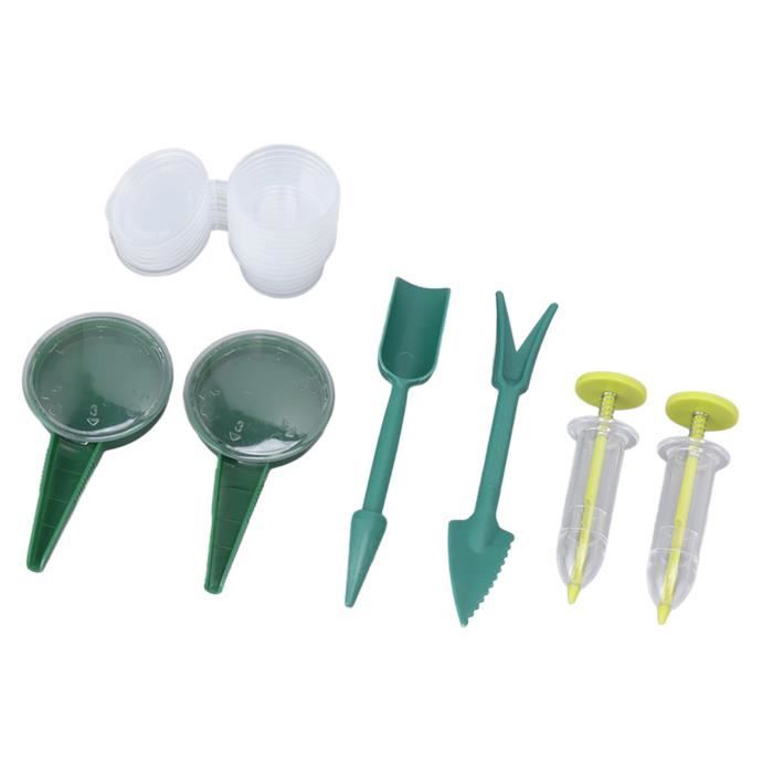 MISNODE 10 Pièces Distributeur De Graines Manuel Avec 5 Réglages - Semoir Précis Pour Jardin Et Fleurs