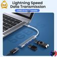 Hub USB C vers 4 Ports USB Hub en Aluminium 5Gbps Adaptateur USB C Compatible avec  MacBook Pro Air iPad Pro Air Surface Galaxy-1