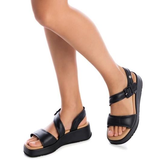 Sandale CARMELA 068627 Femme couleur noir Noir Cdiscount Chaussures