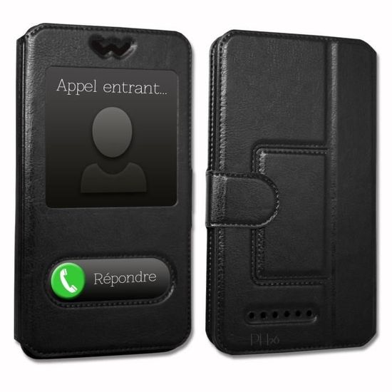 Housse étui Pour UMIDIGI Z1 Pro - Simili Cuir Marron - Portefeuille 3 Cartes - Neuf