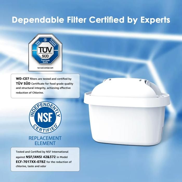 Waterdrop Lot De 15 Cartouches Filtrantes à Eau De Rechange Pour