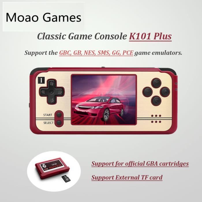 Rouge Pas de carte SD-Anbernic Console de jeu Revo K101 Plus