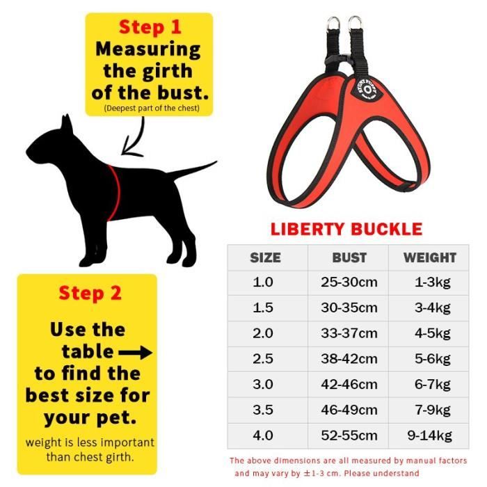 Pink Size2.5 (5-6kg) -Stunt Puppy Liberty boucle pas à pas petits chiens  chien harnais Chihuahua Shih Tzu bouledogue Boston Terrier - Cdiscount Sport