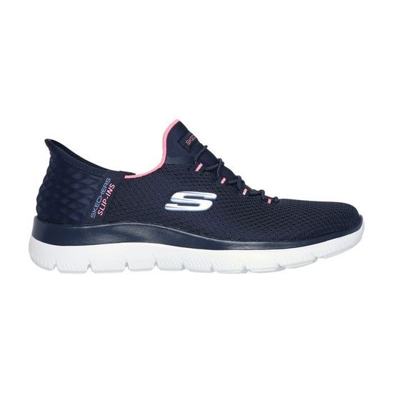 Mocassins Femme Bleu Skechers 150123 NVPK Slip ins Hands Free
