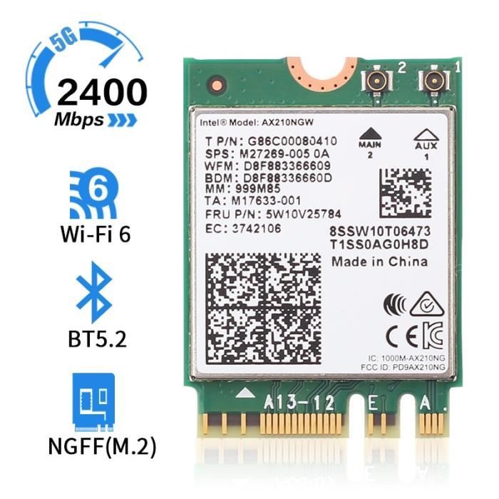 20€12 sur Carte Réseau Pci-E Sans Fil Intel Ax200Ngw 802.11Ax