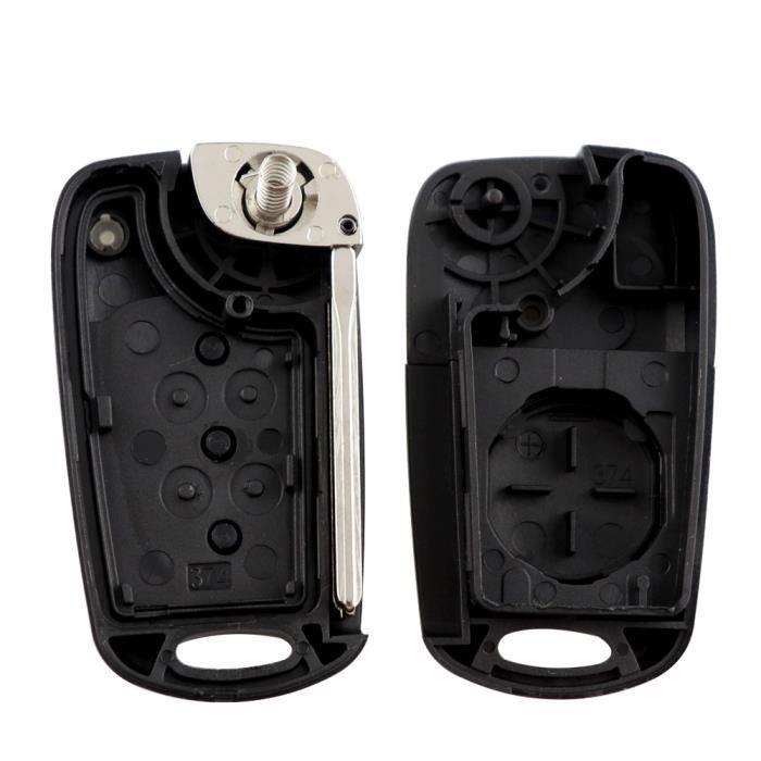 Coque De Protection Métallique Avec Porte-clés Pour Kia - Modèles Telluride, Sorento, Picanto Et Plus - Noir élégant - 3