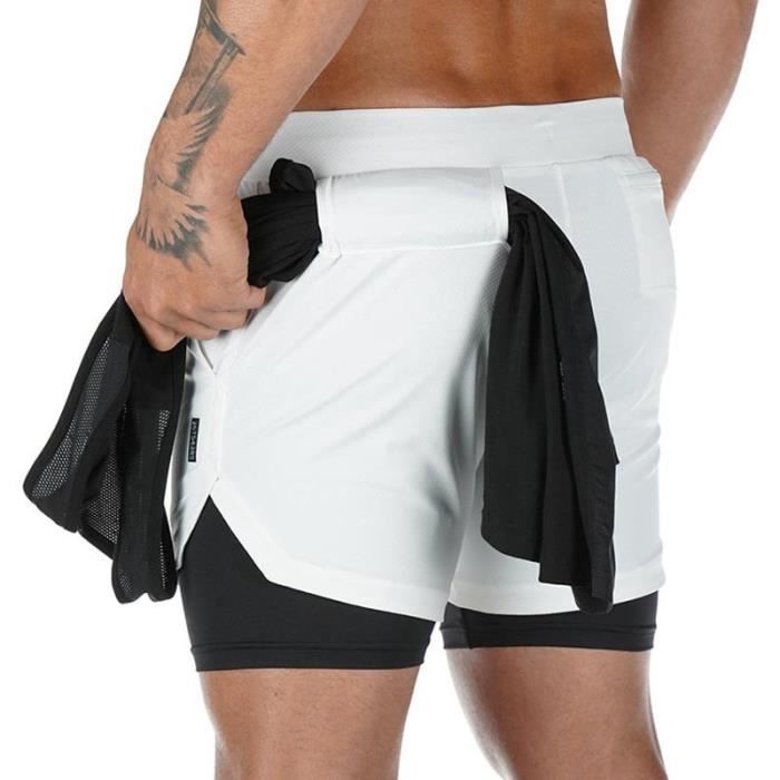 Short Homme Coton Short De Jogging Homme Lower East - Confortable Et Respirant - Taille élastique Avec Cordon - 2 Poches Latérales - Pour Sport Et Détente Shorts Pour Runners
