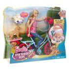 BARBIE a Velo avec ses chiens Cdiscount Jeux Jouets