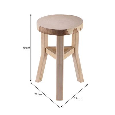 Tabouret Artiste Beechwood Hauteur Réglable 48-66 Cm - COOZEE Naturel
