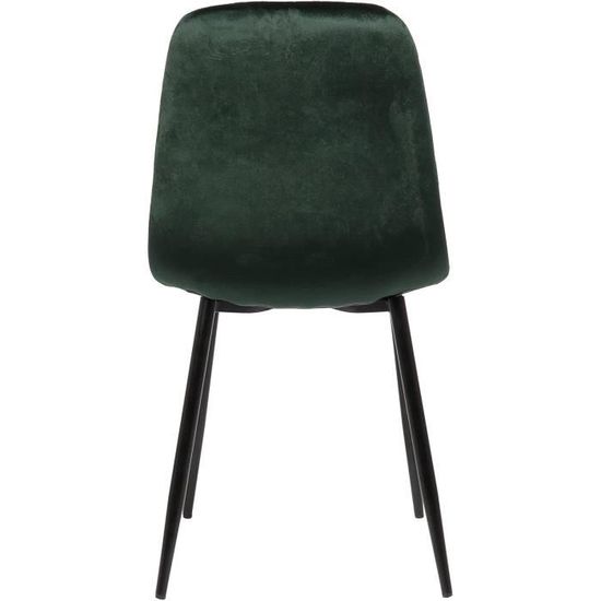 Couleur:Bleu CLP Chaise De Salle A Manger Giverny en Tissu Ou Velours I Chaise avec Dossier Matelassée Pieds en Metal I Charge Max.150 Kg matière:Tissu