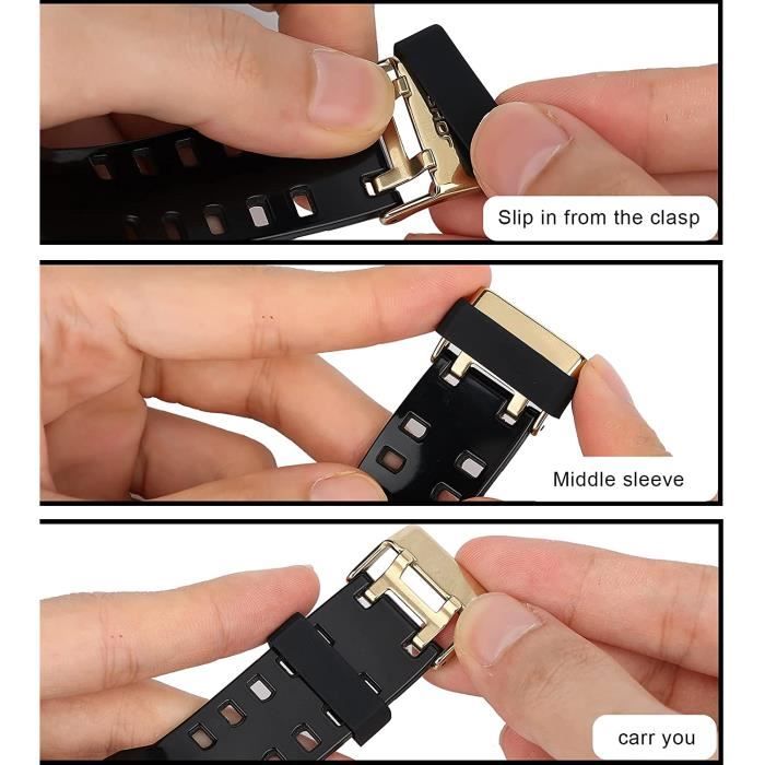 6 Pièces 22mm Boucle de Support de Bracelet de Montre en Silicone, passant  de montre bracelet garmin Anneau de Fixation de Brac[32] , - Achat/vente  bracelet de montre Neuf - Cdiscount