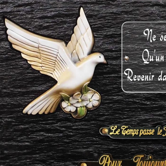 Plaque funéraire personnalisée Cœur - Angelot - Cdiscount Au quotidien