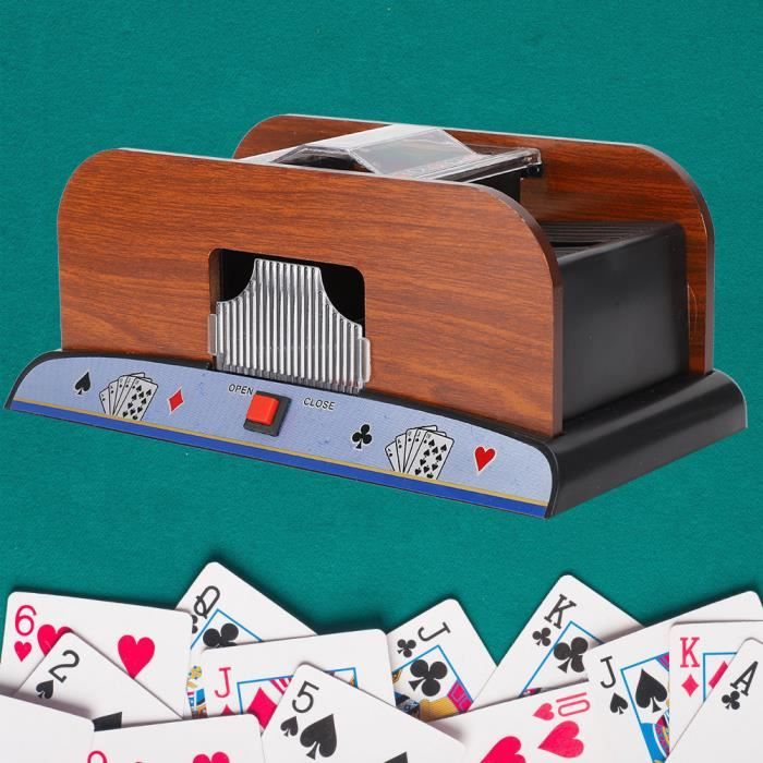 Mélangeur De Cartes Automatique électronique – Pour Poker, Rami, Jusqu’à 4 Jeux, Fonctionne Sur Piles AA
