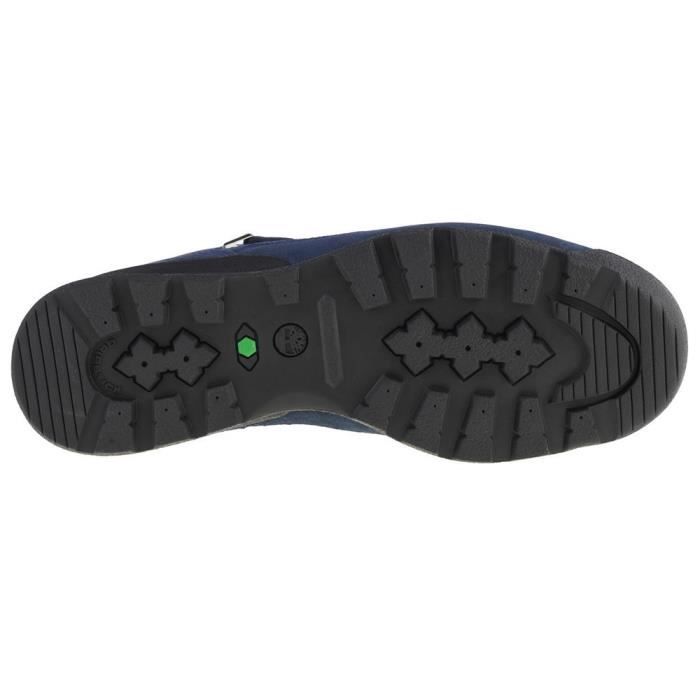 Chaussures de randonnee Timberland Euro Rock Mid Hiker pour homme en bleu marine Respirantes Cdiscount Sport
