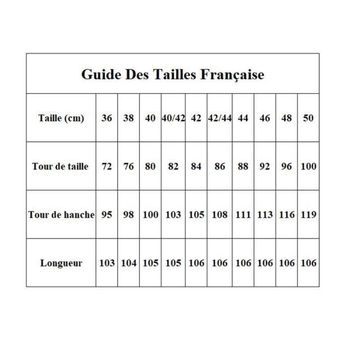 Correspondance taille 52 pantalon homme deals