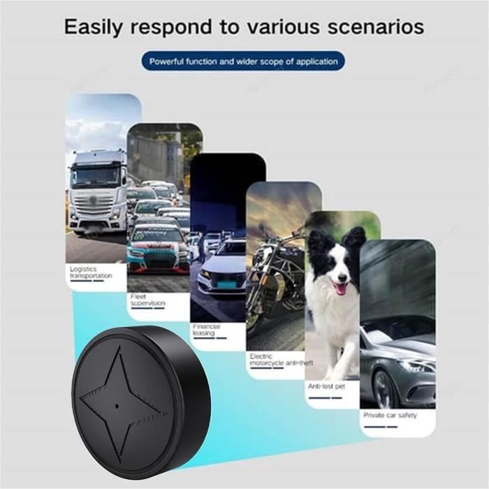 Mini Traceur GPS Magnétique - Pour Voiture, Personne, Animal, Temps Réel, NEUF (modèle S56F4)
