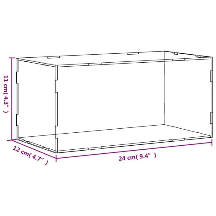 Étui à écran en acrylique : organiseur transparent, boîte magnétique | Étagère de protection UV épaisse pour cartes à collectionner musée musée de la salle d'étude Home Comment Table de salle d'arme
