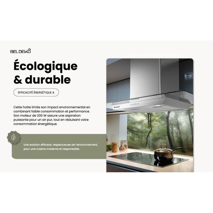 Elica CRYSTAL - hotte décorative - 60 cm - inox et verre - Achat & prix