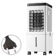 Refroidisseur portable silencieux 75W, Commande par bouton, réservoir 15L, 3 vitesses, fourni avec cristaux de glace