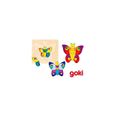 Puzzle 4 couches papillon - GOKI - Animaux - Moins de 100 pièces - Bébé - Mixte-0
