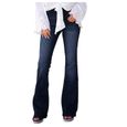 Jeans Femme Football Imprimé Jeans Déchirés Pantalons Grandes Tailles m11220-0