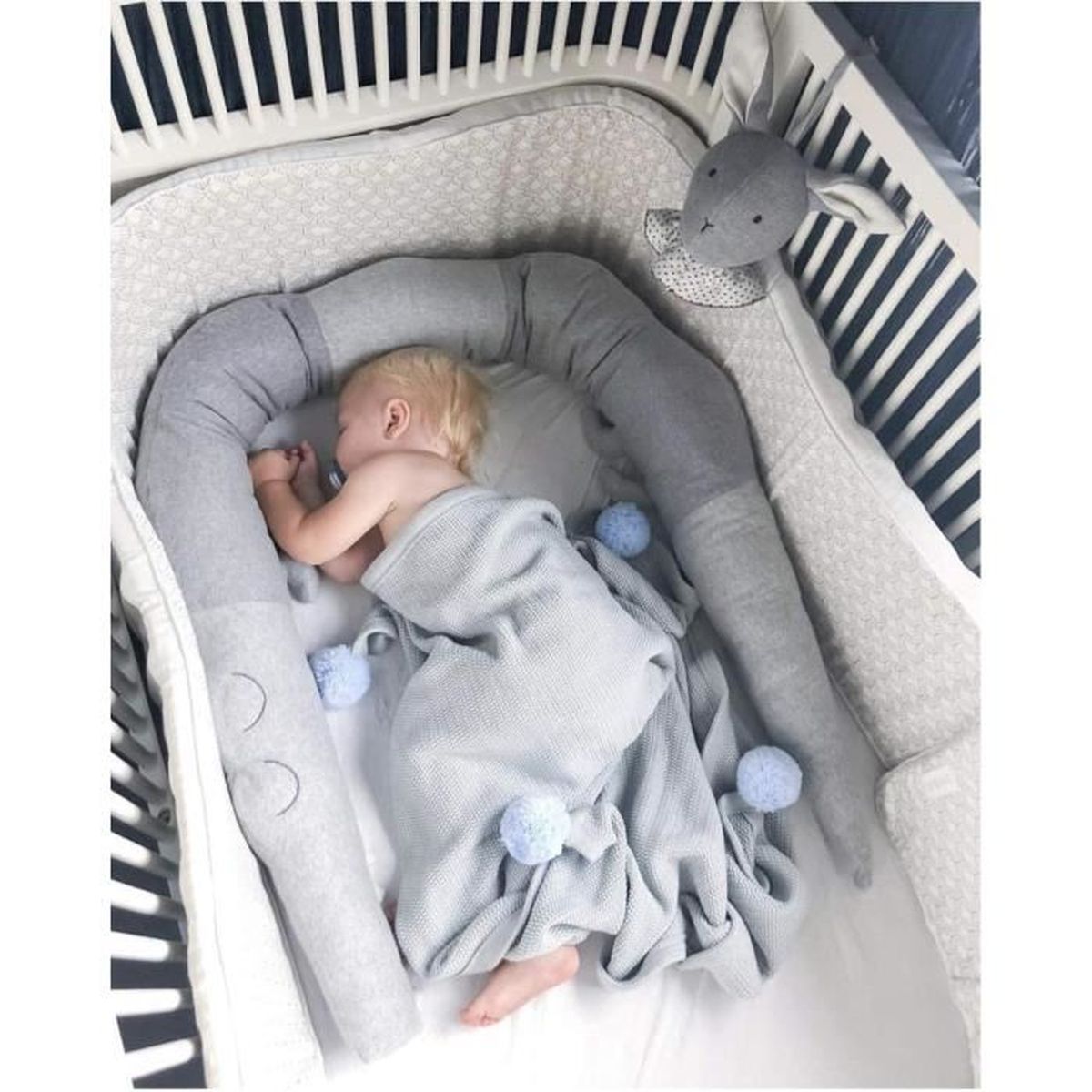 Tour De Lit Respirant Bebe Coussin Bebe Serpent Coussin Pare Chocs Velvet Berceau Pare Chocs Lit Bebe Bumper 74 8 190cm Cdiscount Puericulture Eveil Bebe