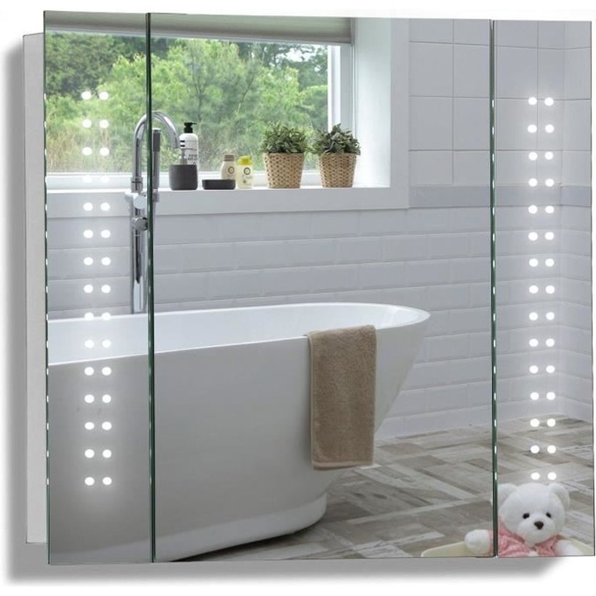 Miroir De Salle De Bain Avec Eclairage Et Prise Courant Achat