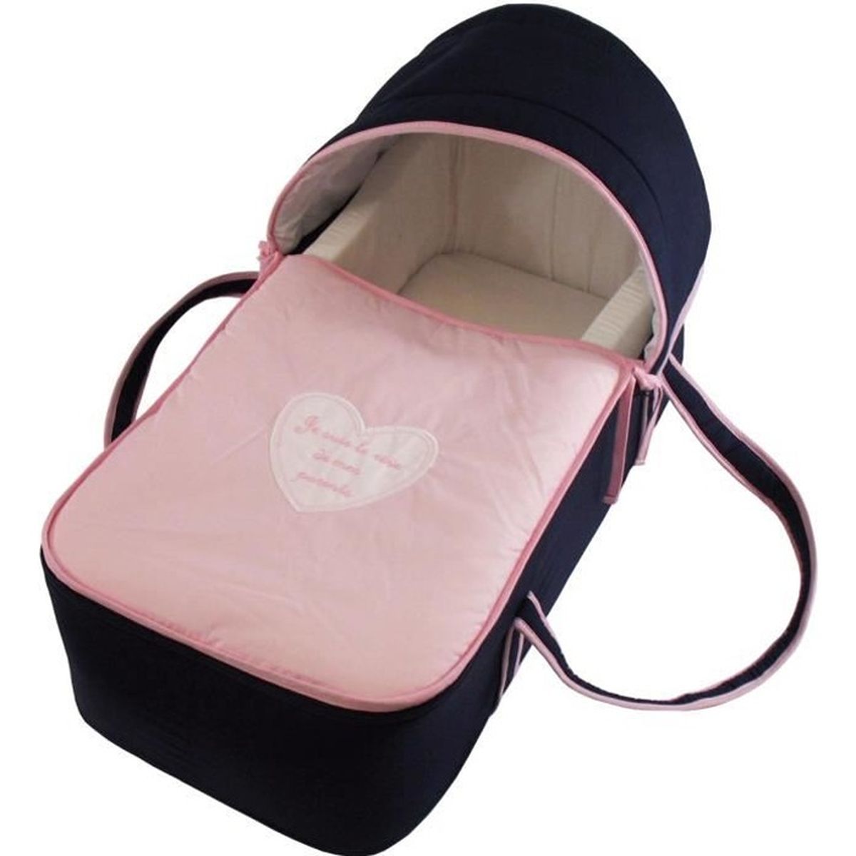 Couffin Pour Bebe Bleu Nuit Et Rose Je Suis Le Reve De Mes Parents Cdiscount Puericulture Eveil Bebe