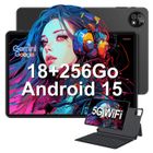 Tablette tactile - Android 15 - MICREAR - 10,1" - Unisoc T310 Octa Core- 18(6+12)Go LPDDR4 - 256Go/1To TF - clavier + Bookcover