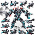 FELIXINJIANG Robot Stem Jouet 25 en 1 Kit Briques Bâtiment Bricolage Pédagogique Construction Blocs Jeu de Jouets Éducatifs pour Enfants (577PCS)