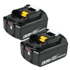 MAWIRON 2X Remplacement pour Makita 18V Batterie 5.5Ah BL1860 BL1850 BL1850B BL1840 BL1840B BL1830 LXT-400 avec Affichage Puissance LED