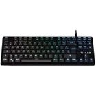 Clavier Gamer - The G-Lab - KEYZ PLATI. TKL - Format TKL - Mécanique (Switch Rouge) - Low Profile - RGB - Noir
