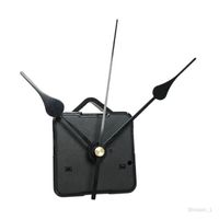 Kits de mécanisme de mouvement d'horloge à pendule, accessoires d'horloge bricolage, horloge à pendule remplacer le Noir